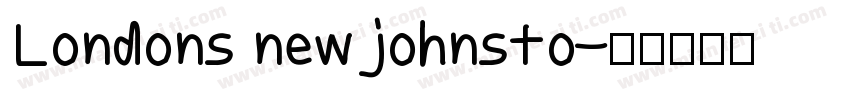 Londons new johnsto字体转换